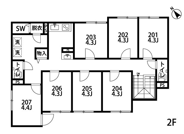 385沼部Ⅱ＿２F