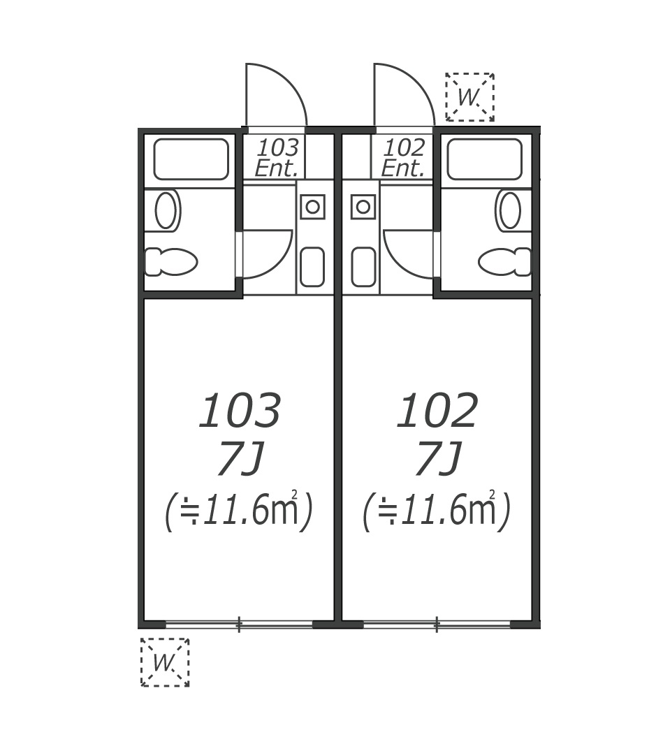 ヴィラ弥生町　102,103のみver